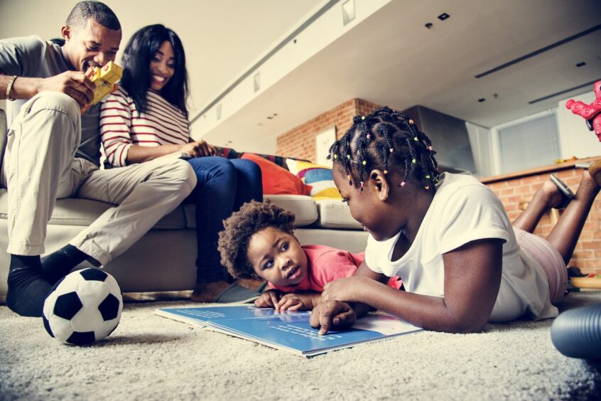 African family spending quality time together indoors | Idea of Air Purification